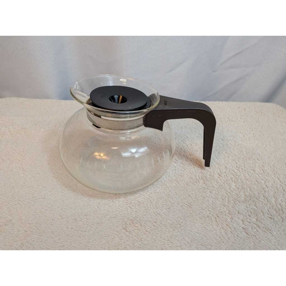 BUNN Glass Coffee Pot Carafe Replacement w Black‎ Handle Lid 12 Cup